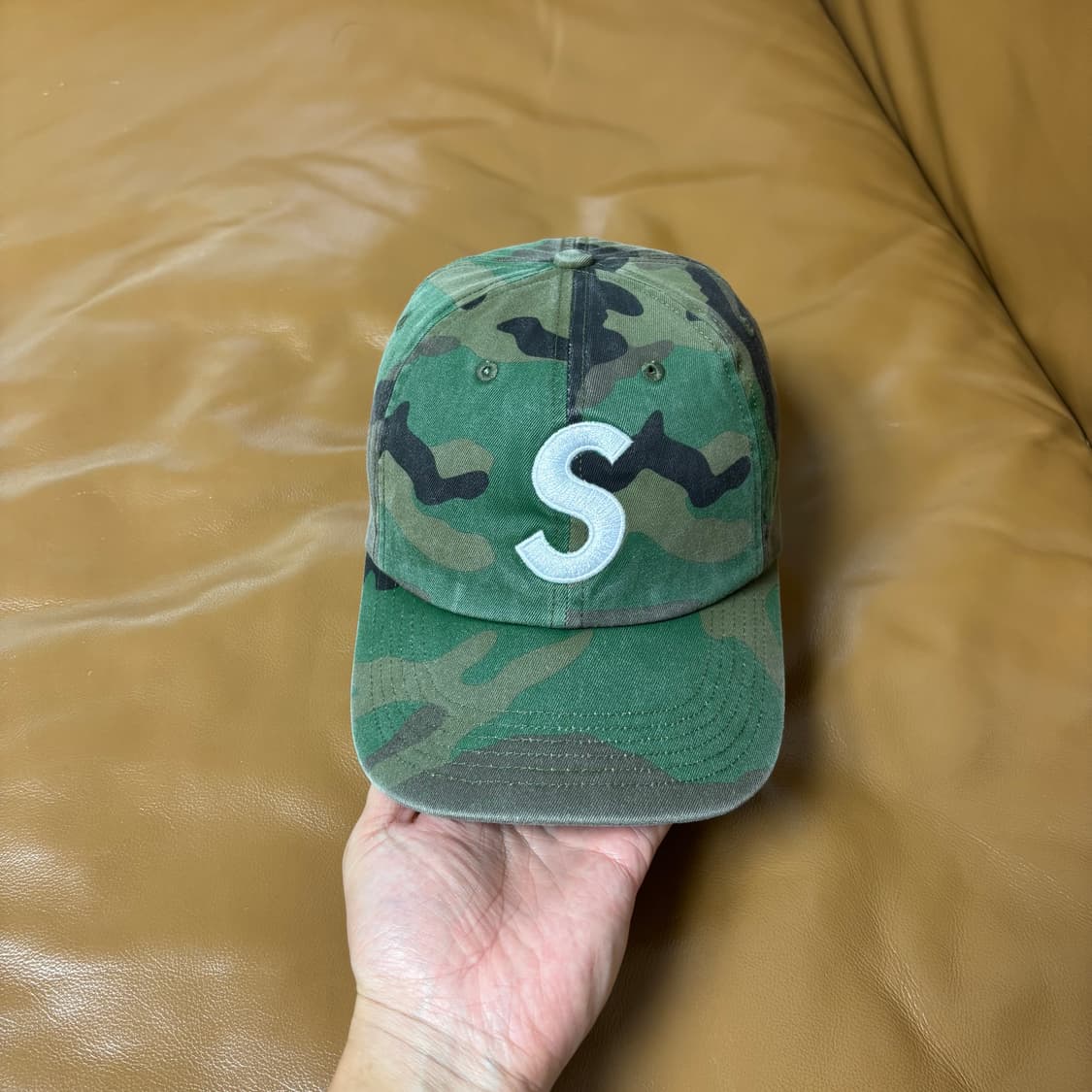 Supreme 슈프림 20ss 피그먼트 워시드 카모 S로고 볼캡 모자 상품이미지2