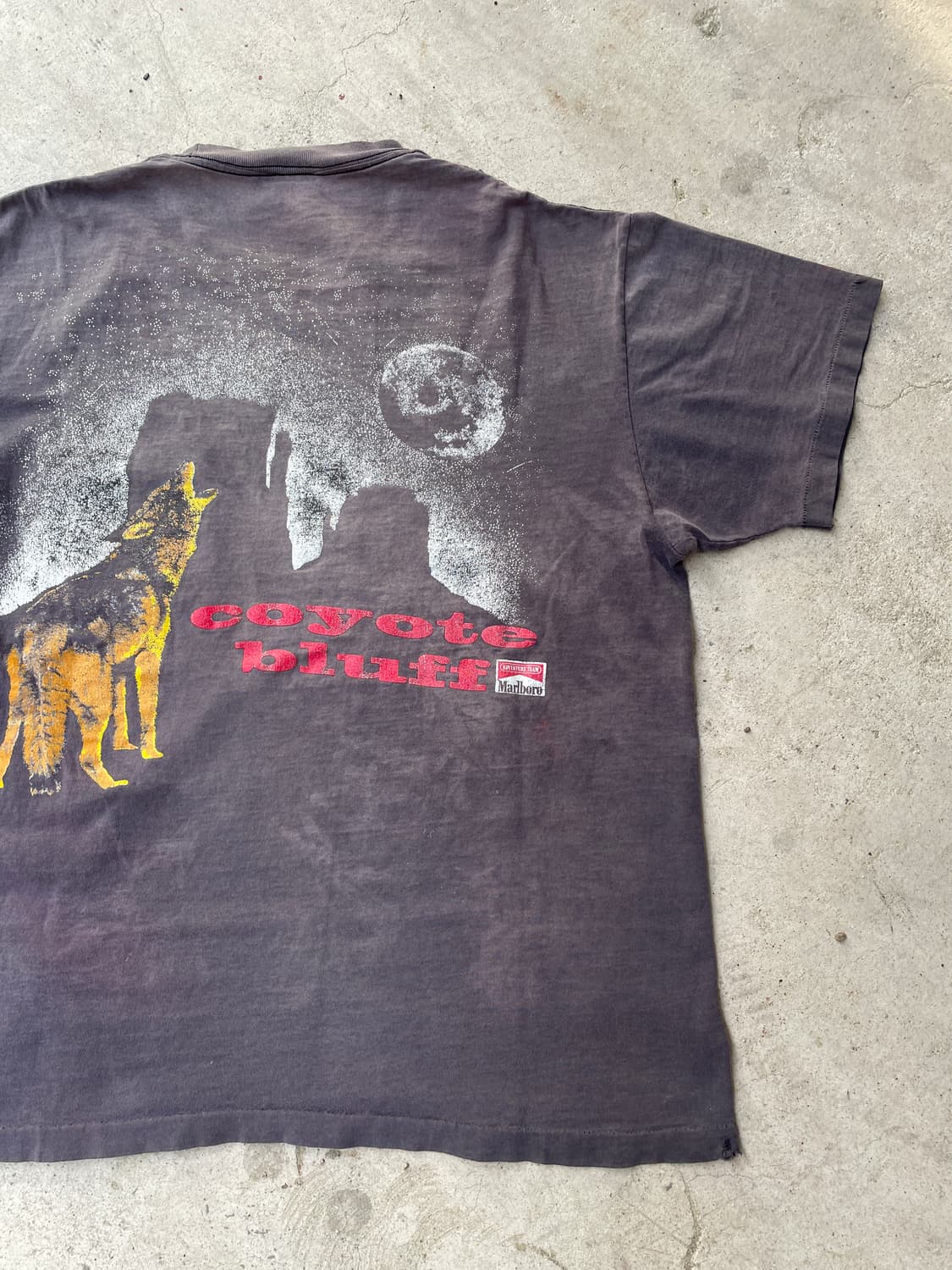 90s 말보로 코요테 빈티지 티셔츠(distressed) 상품이미지1