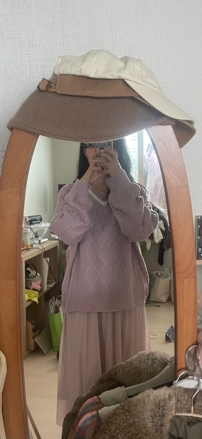 빈티지 포도우유 니트 set🍇 상품이미지3