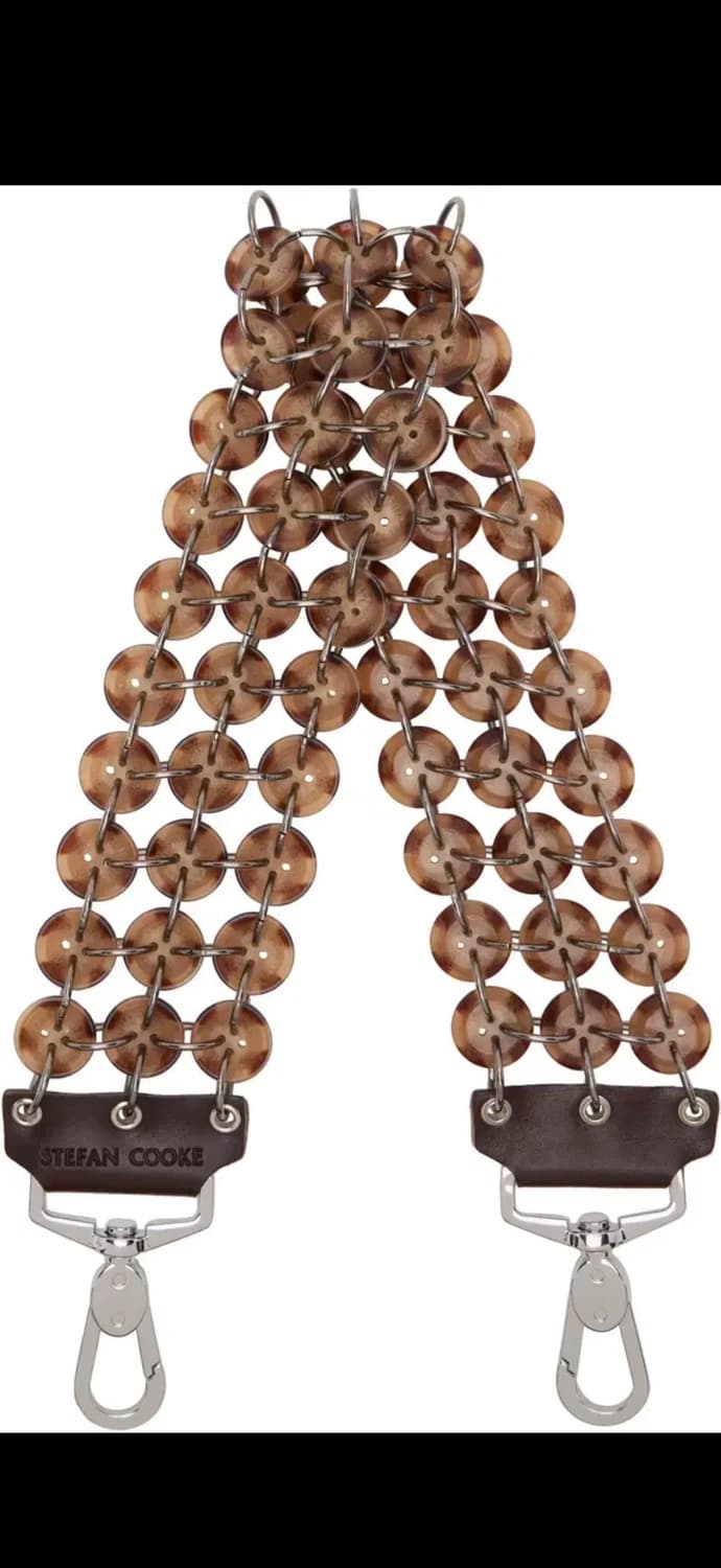 스테판쿡 SS21 버튼 백 스트랩 브라운 OS 상품이미지2