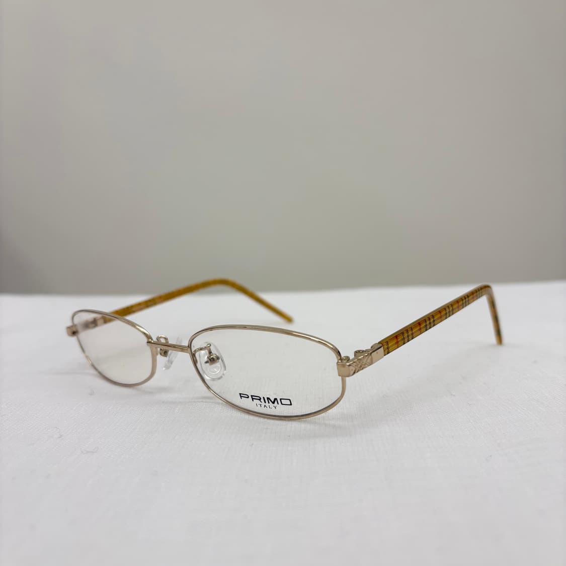 PRIMO 골드 체크 메탈 빈티지안경 상품이미지1