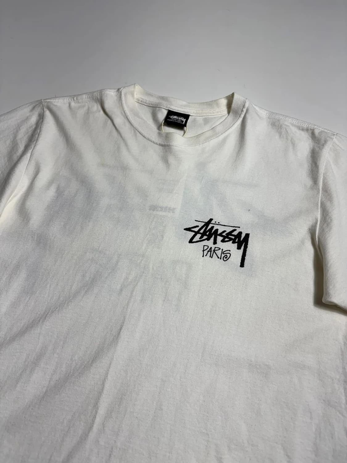 스투시 STUSSY 스탁 파리 코튼 반팔 티셔츠 R2193 상품이미지4