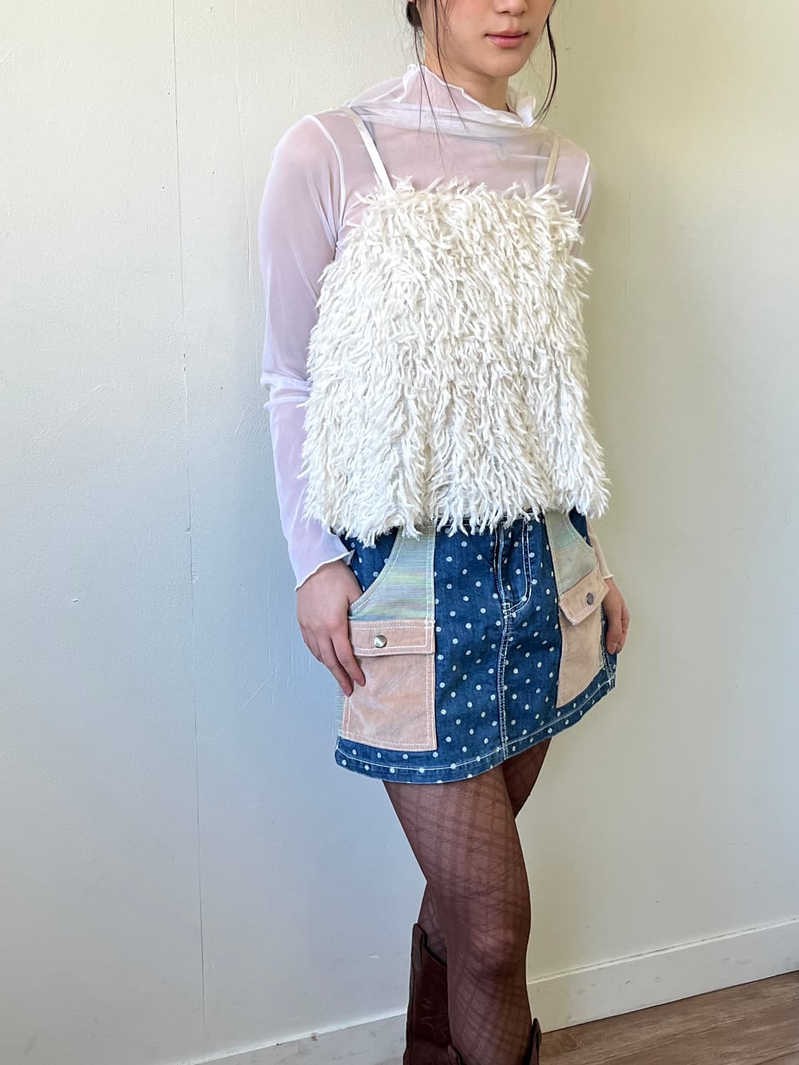 Je chichi 프릴 베스트  상품이미지4