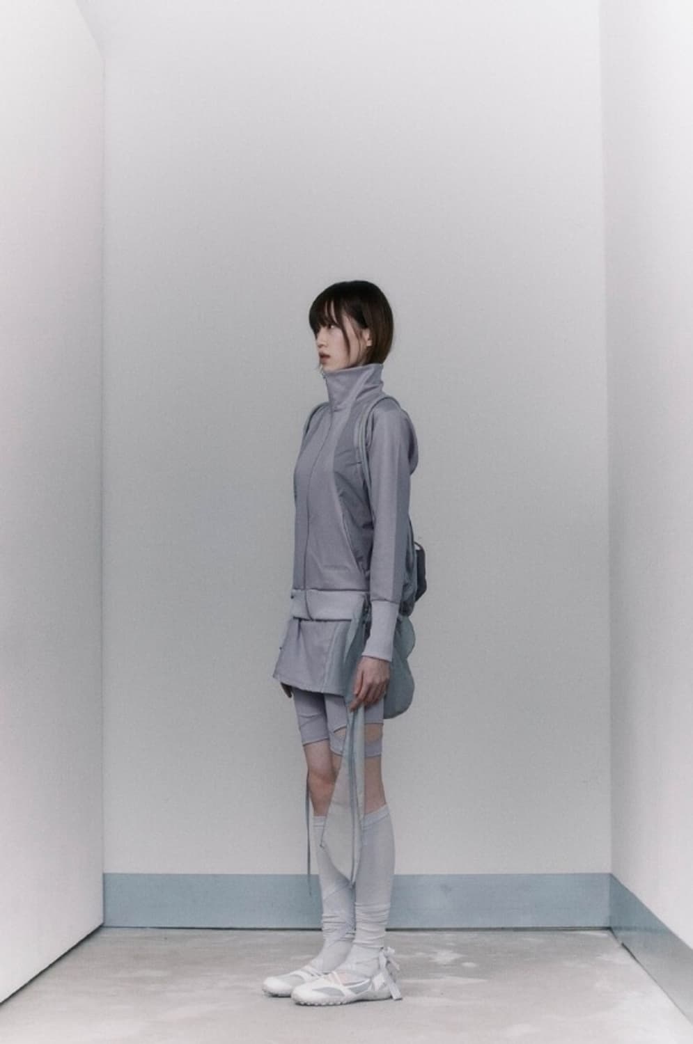 오호스 러플 져지 자켓 OJOS ruffle jersey jacket 상품이미지1