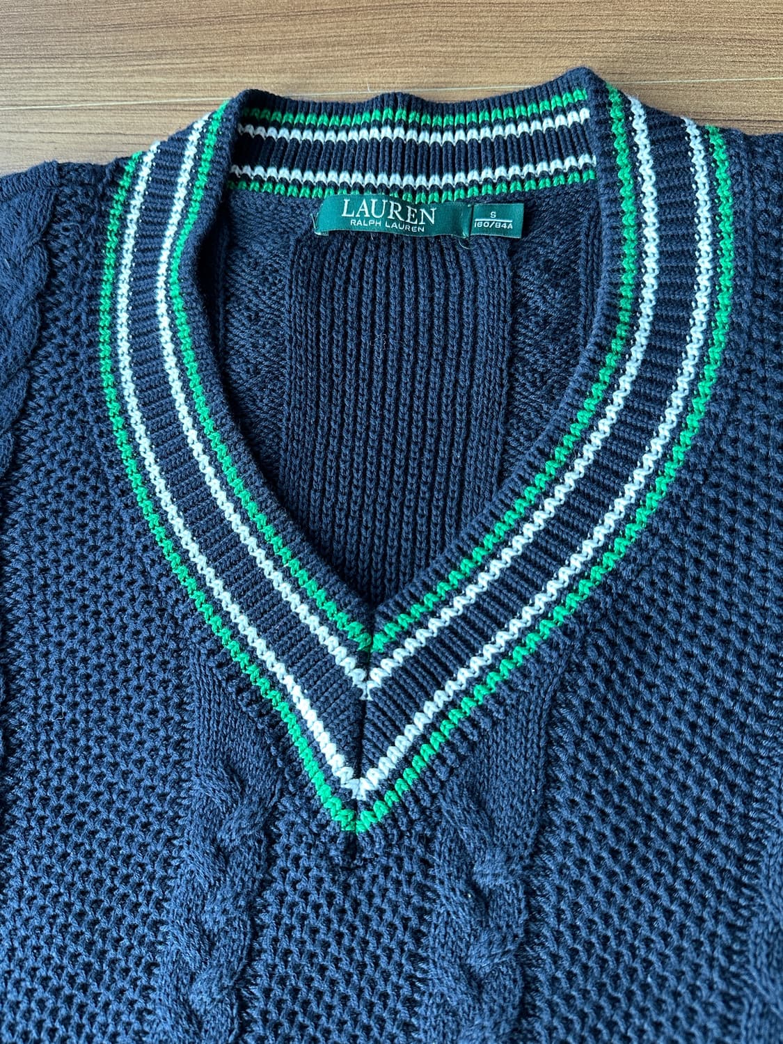 랄프로렌 크리켓 꽈배기 니트 S 상품이미지3