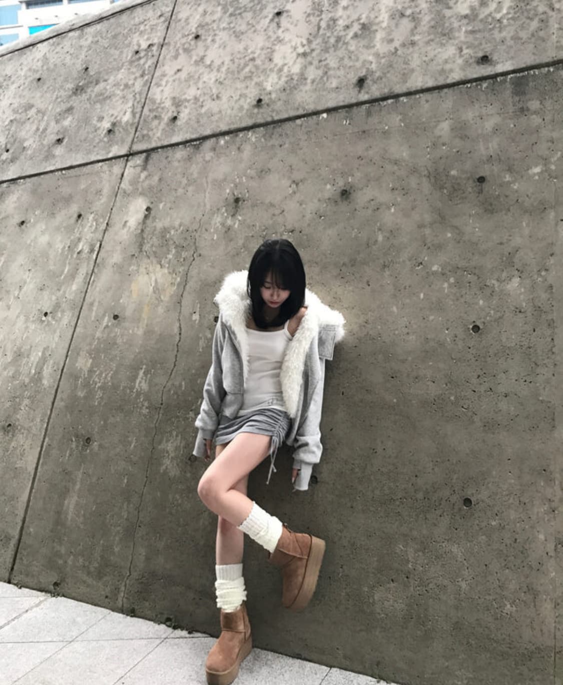 kyoiii 쿄이 퍼 후드집업 빈티지st 아베크롬비 상품이미지1