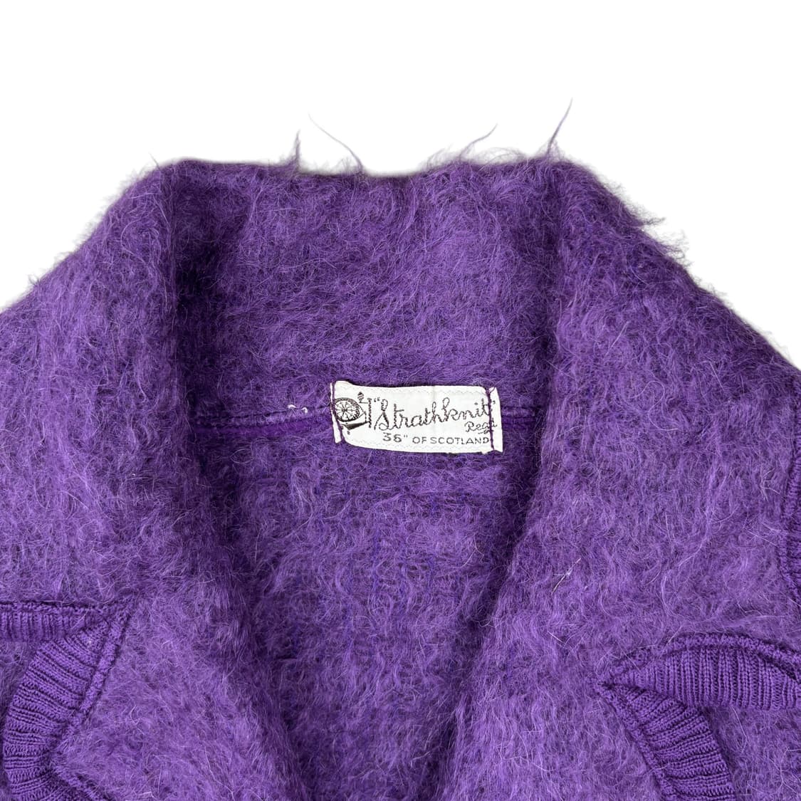 60's Strathknit of Scotland 모헤어 가디건 상품이미지3