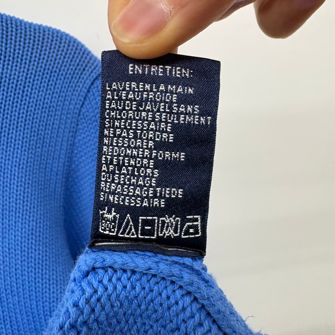 폴로 랄프로렌 블루 니트 스웨터 여M 상품이미지5