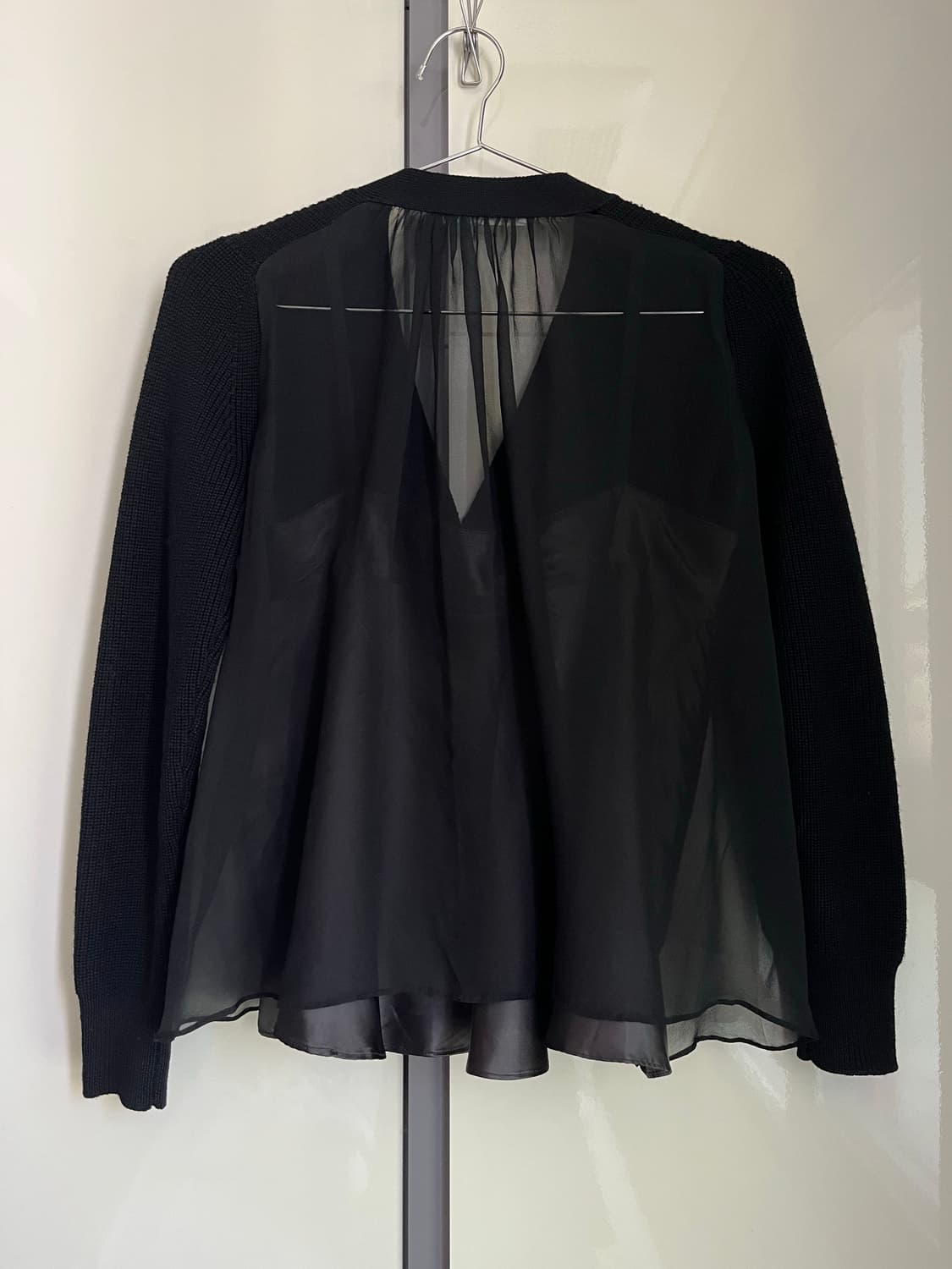 sacai luck 블랙 가디건 상품이미지2
