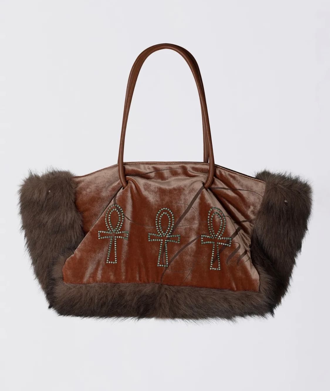 스컬프터 Fluffy Slouch VelvetBag BurntOrange 상품이미지2