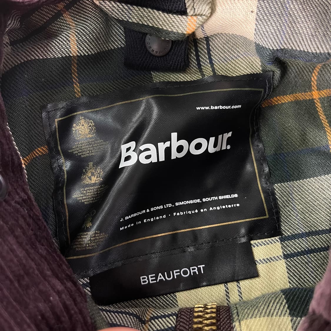 100 바버 뷰포트 왁싱 자켓 상품이미지2