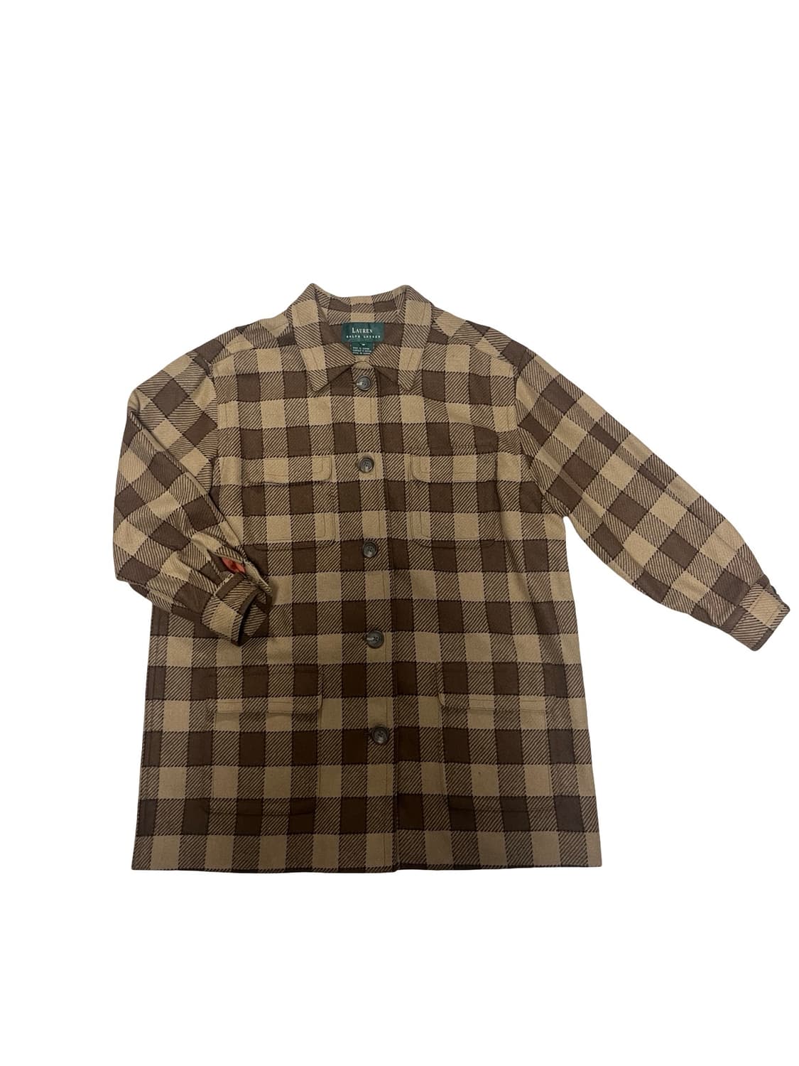 랄프로렌 체크 셔츠 코트 (울100) 상품이미지1