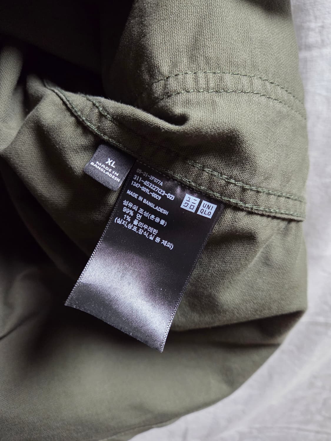 유니클로 유틸리티 워크자켓 올리브 XL 상품이미지4