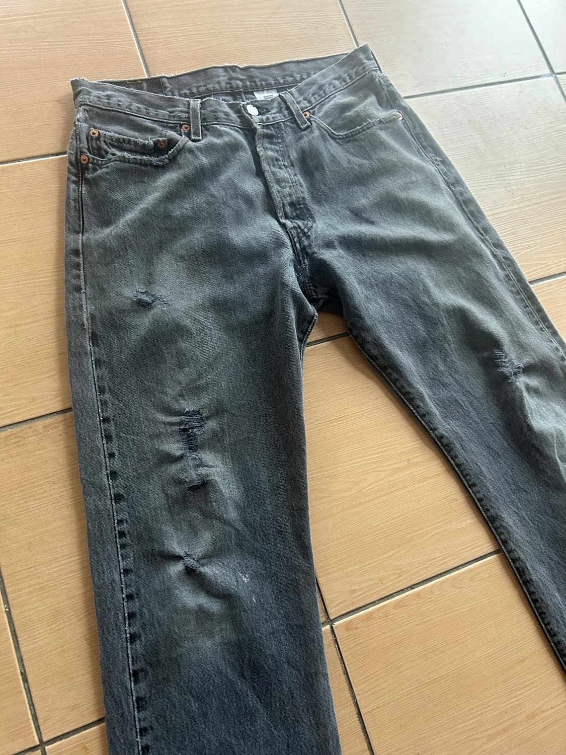 00‘s Levi’s501 Black jeans 33in 상품이미지2