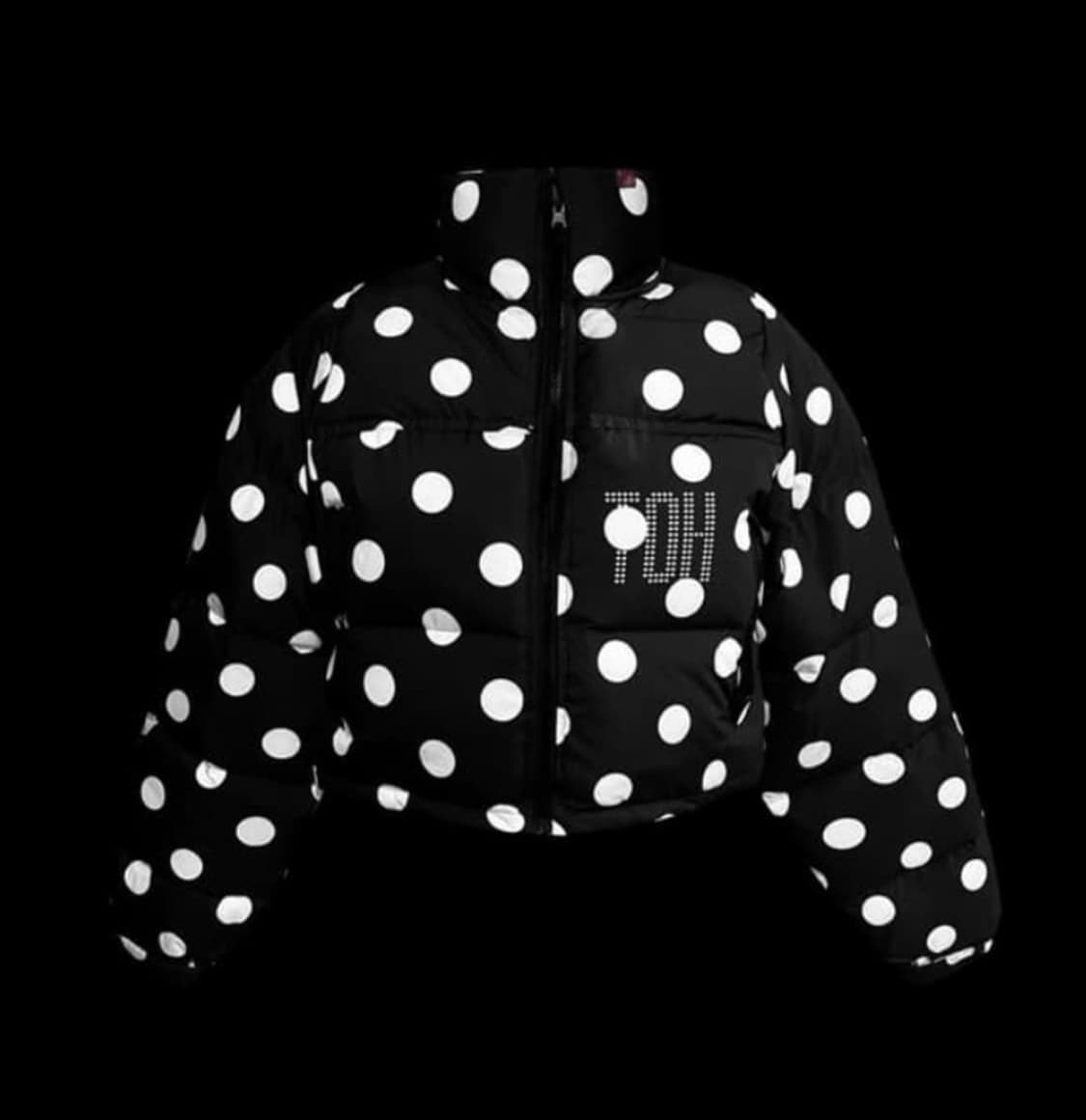 도트 리버시블 패딩 상품이미지1