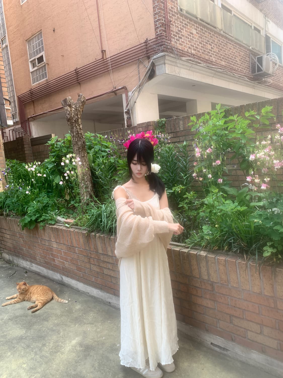 Bolero loose knit cardigan(pink) 상품이미지7