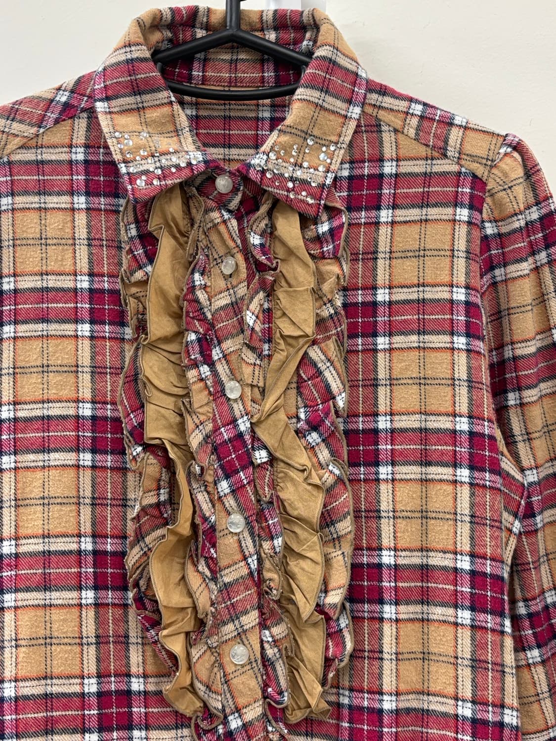 빈티지 체크 셔츠 원피스 상품이미지7