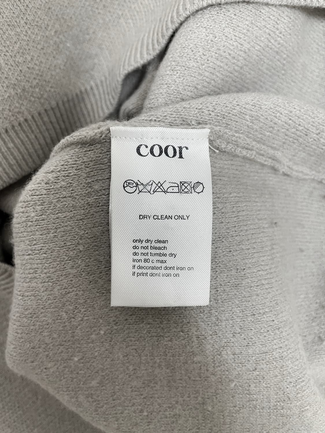 쿠어(COOR) 캐시미어 혼방 라운드 니트 상품이미지5