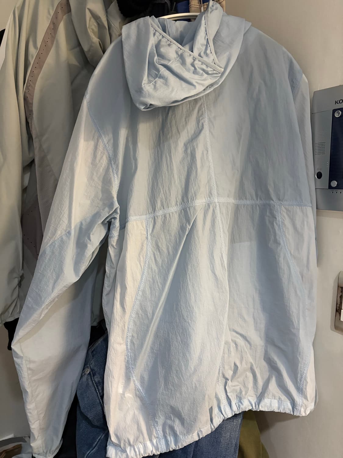 산산기어 패널드 자켓 스카이블루 25SS 상품이미지2