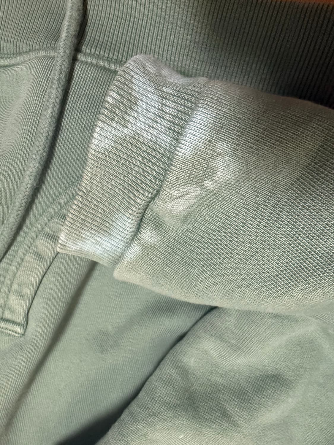 ERL 크롭 후드집업 그린 상품이미지6