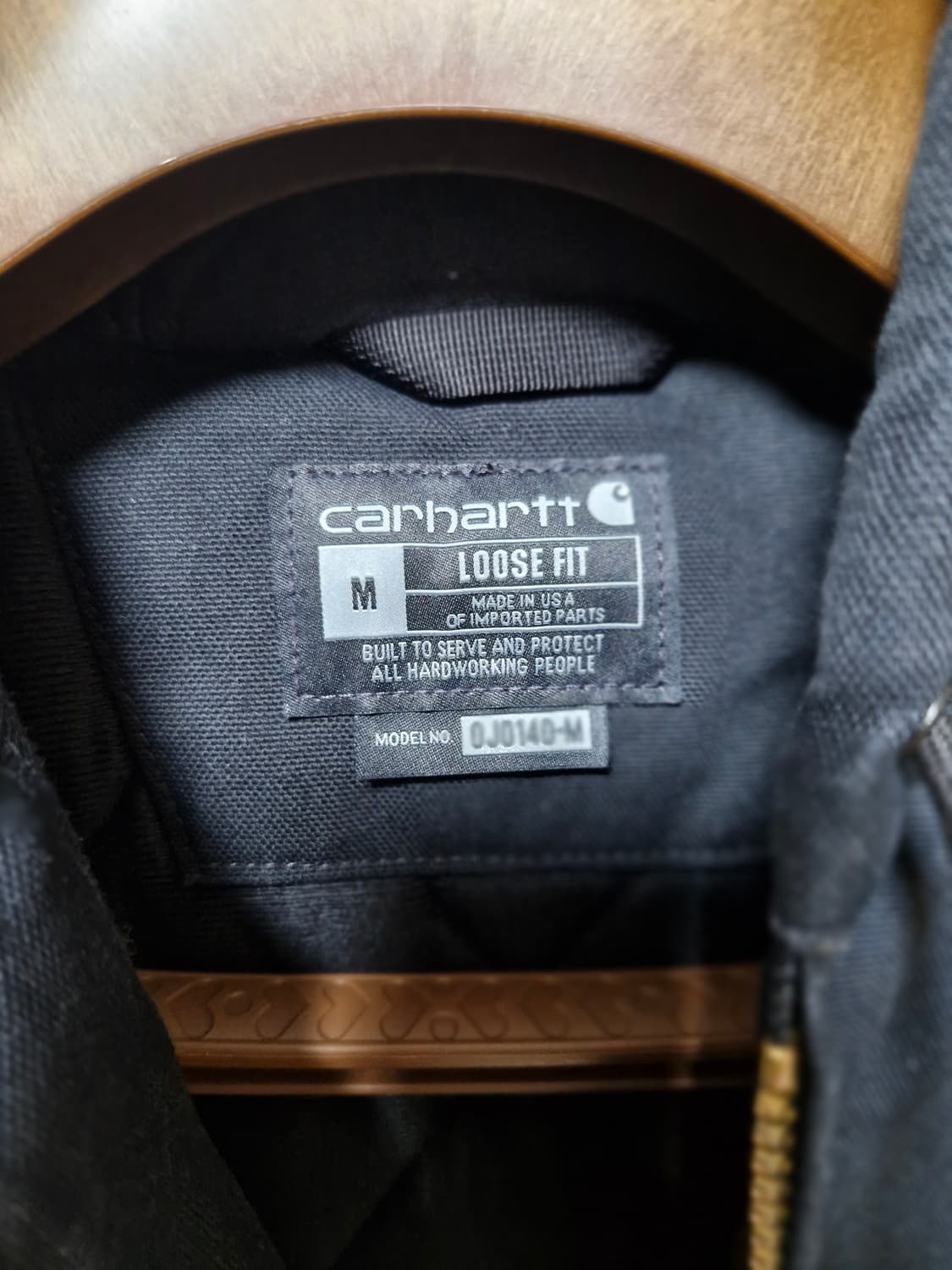 칼하트 덕 액티브 워크자켓 j130 블랙 m 상품이미지4