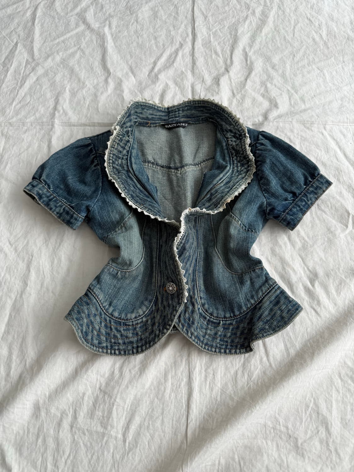 페어리 러블리 데님 숏자켓 상품이미지1