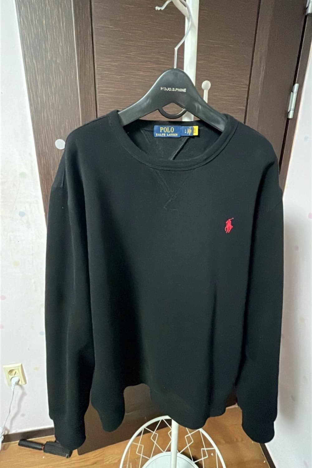 폴로 맨투맨 블랙 L 상품이미지1