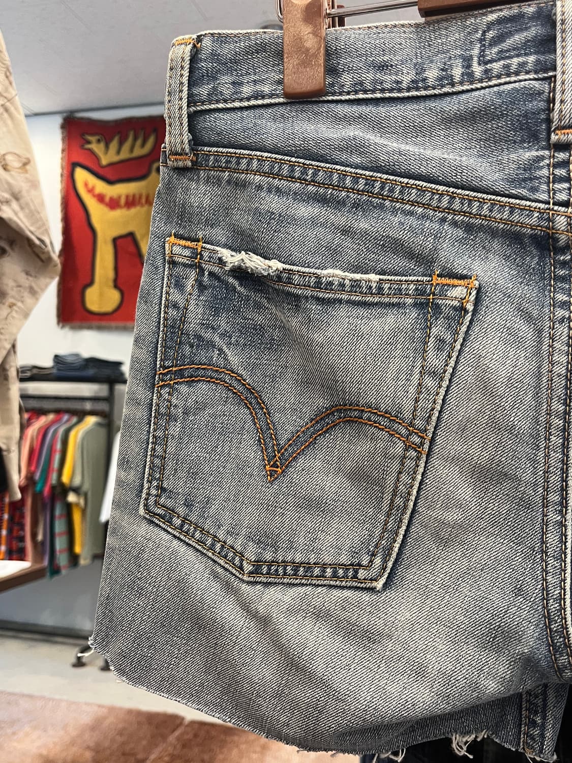 00s Levis 리바이스 502 컷오프 데님 쇼츠 팬츠 (29inch) 상품이미지6