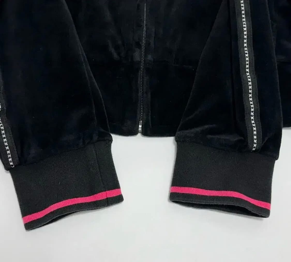 *무료배송* 휠라 이탈리아 벨벳 큐빅 로고 후드집업 상품이미지3