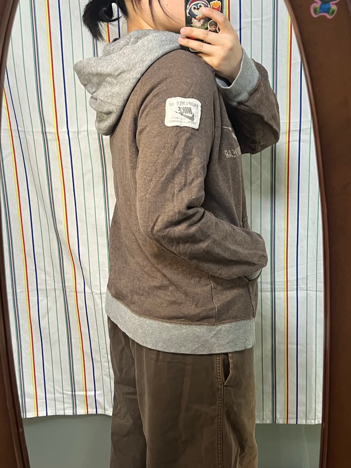 Nike 배색 후드집업 상품이미지3