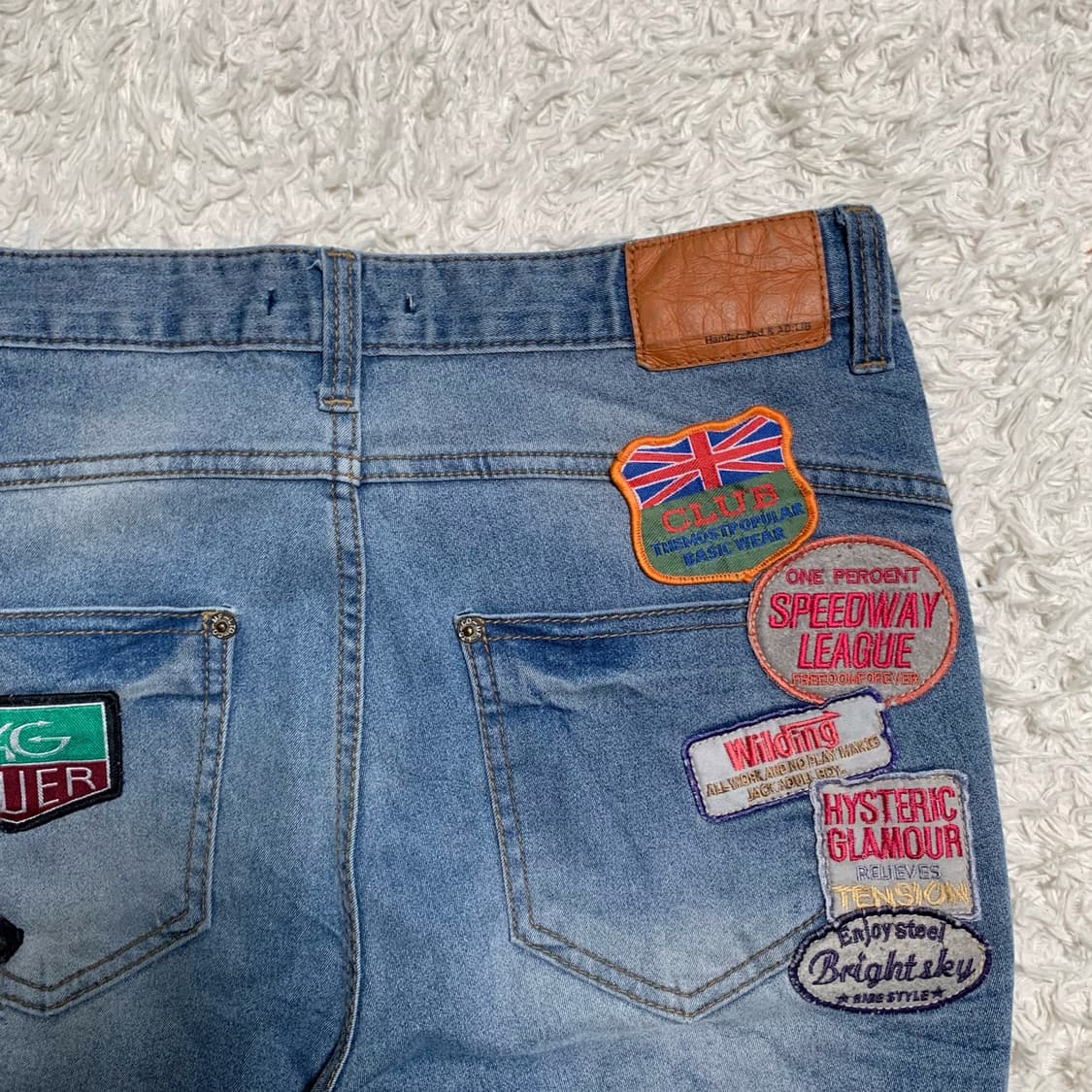 [31] AD LIB 패치워크 스키니진 상품이미지1