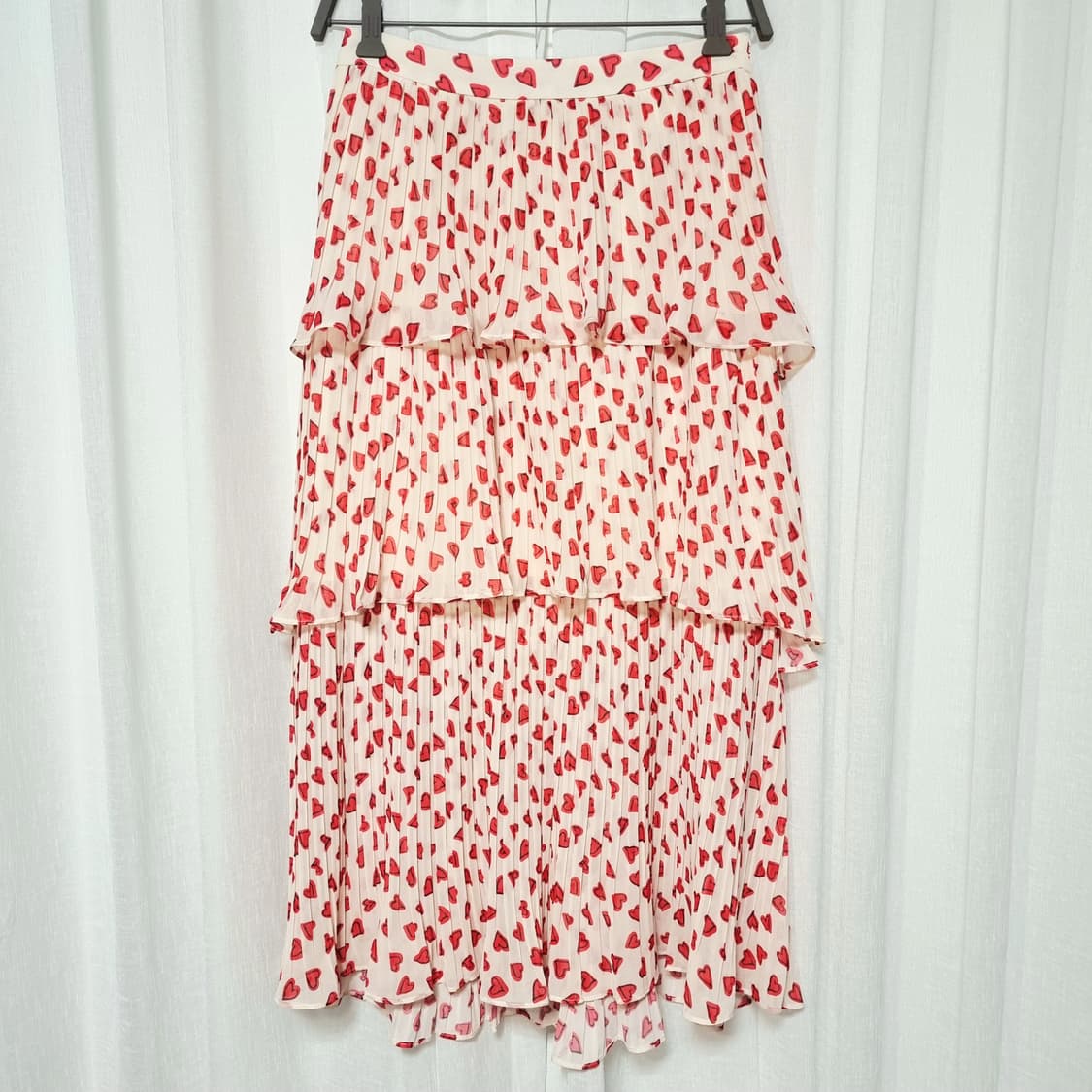 쥬시꾸뛰르 프릴 3단 캉캉 스커트 치마 (25인치/표기55) 상태완벽 상품이미지1