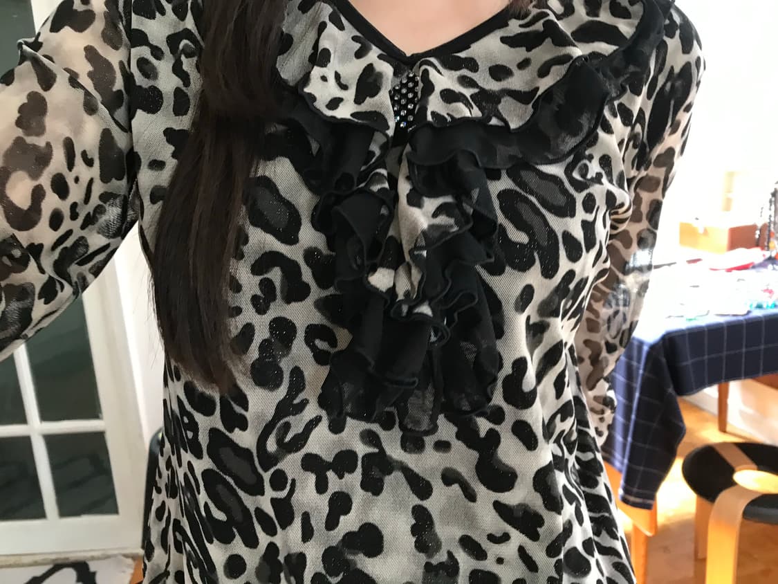 vintage pattern mash top 상품이미지5