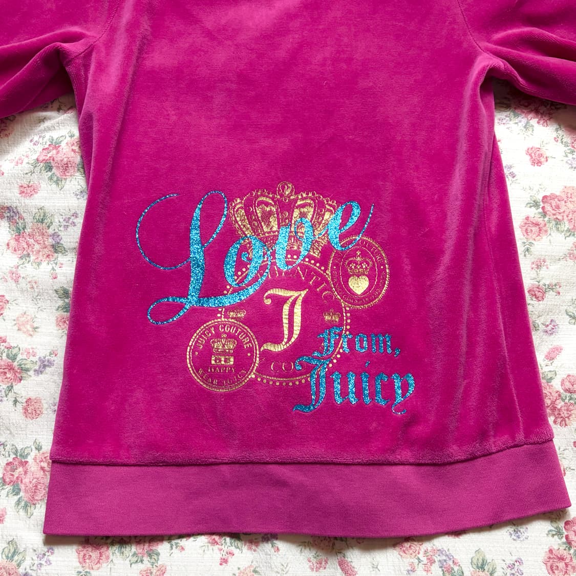 쥬시꾸뛰르 벨벳 후드집업 트레이닝자켓 상품이미지2