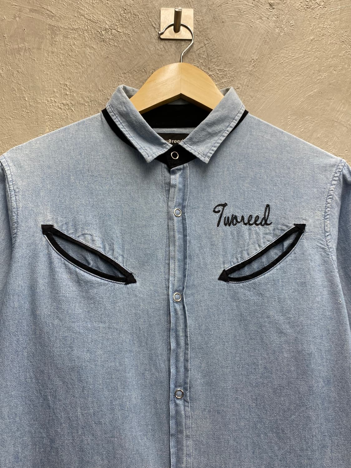 [M] Beams Heart x tworeed 빈티지 샴브레이 셔츠 상품이미지2