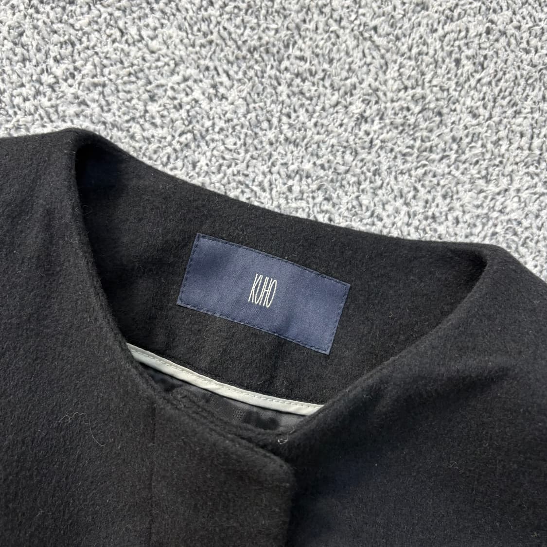 85 구호 캐시미어 노카라 하프 코트 0311J 상품이미지2