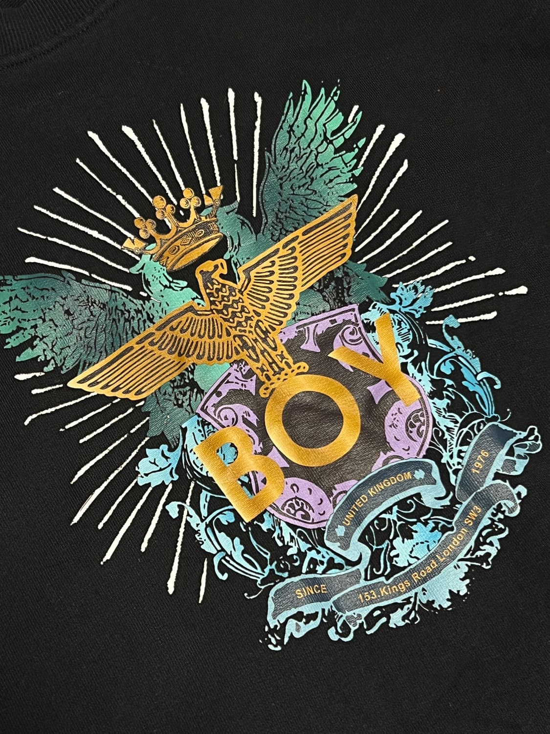 보이런던 스네이크 체인 맨투맨 L 블랙 상품이미지3