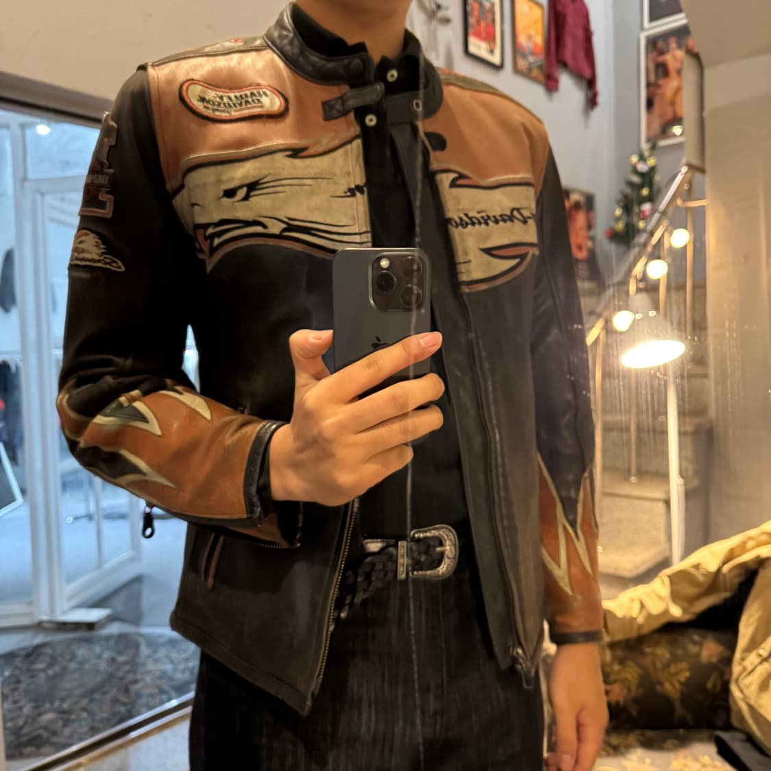 할리데이비슨 카우하이드 레이싱 레더자켓 상품이미지3