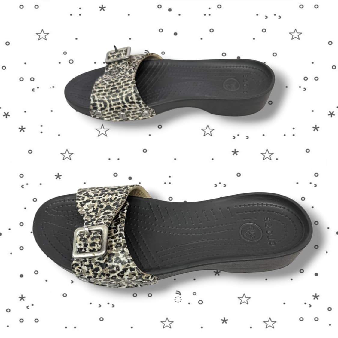 w6 Crocs 크록스 사라 레오파드 샌들 상품이미지7