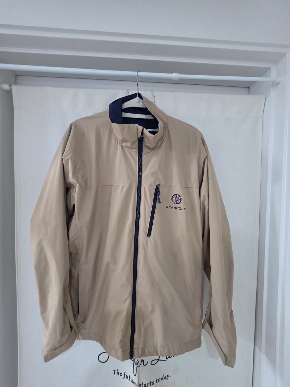 100사이즈)빈폴 베이지 바람막이 점퍼 상품이미지1