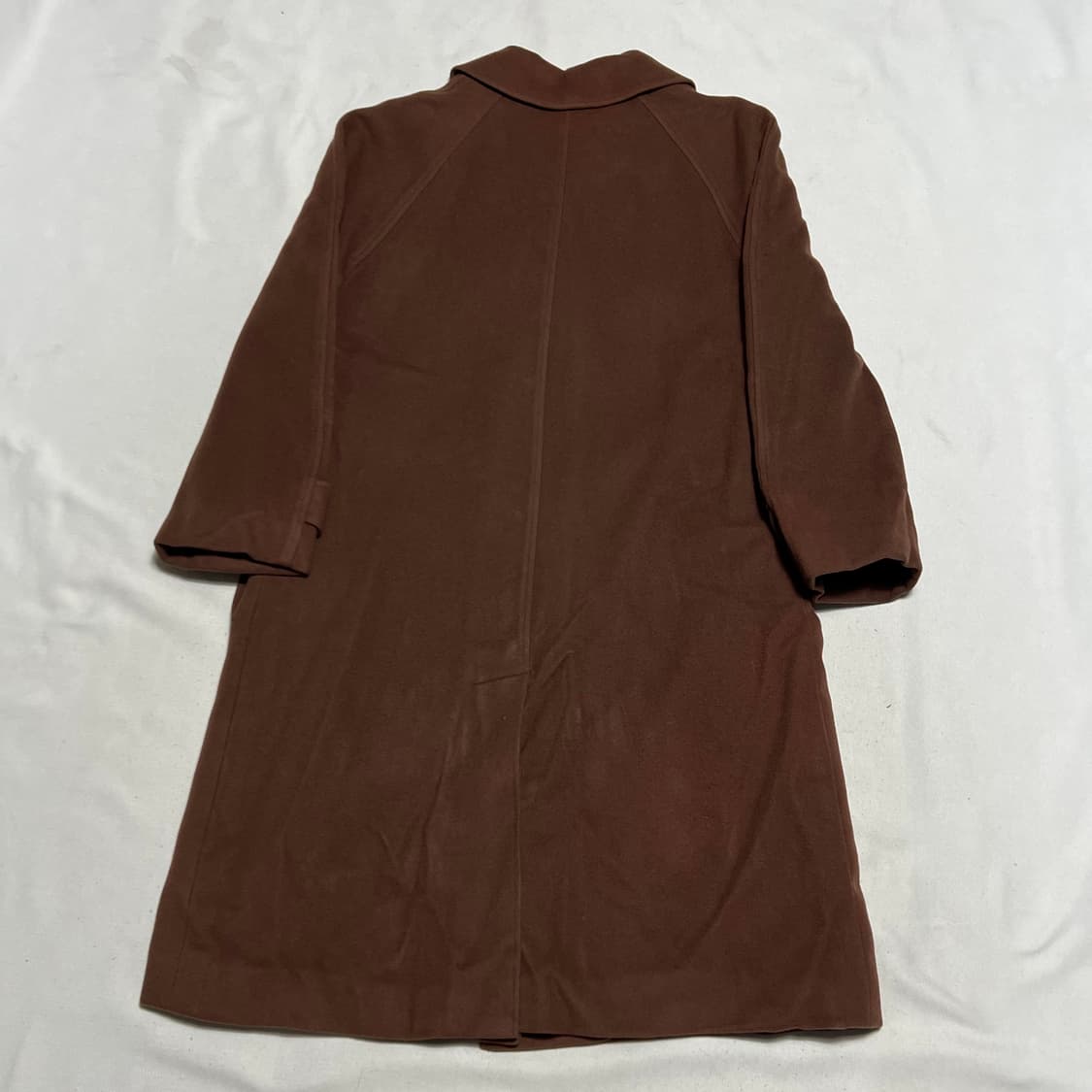 M 버버리 브라운 울 코트 상품이미지3