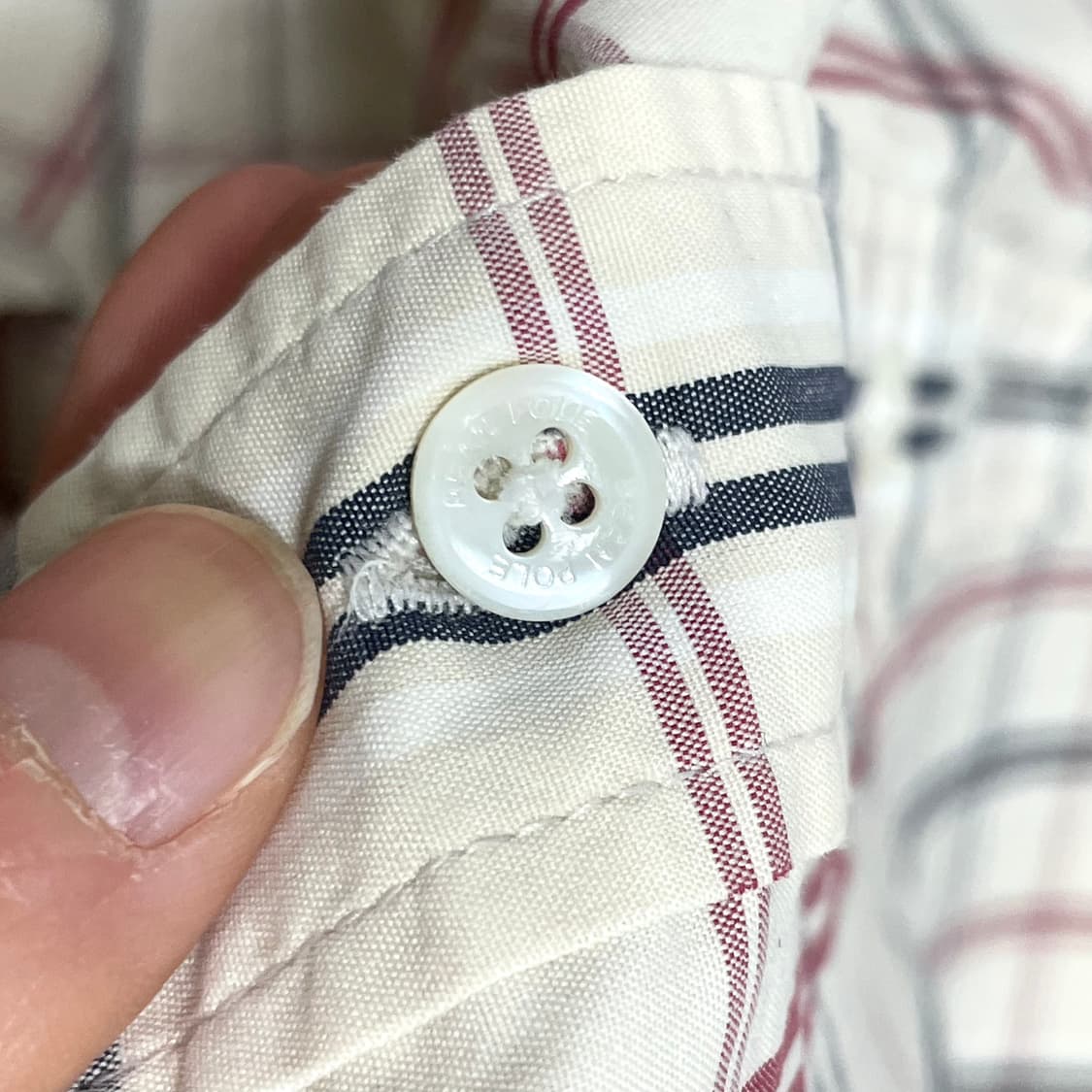 빈폴 베이지 체크 셔츠 남성105 상품이미지7