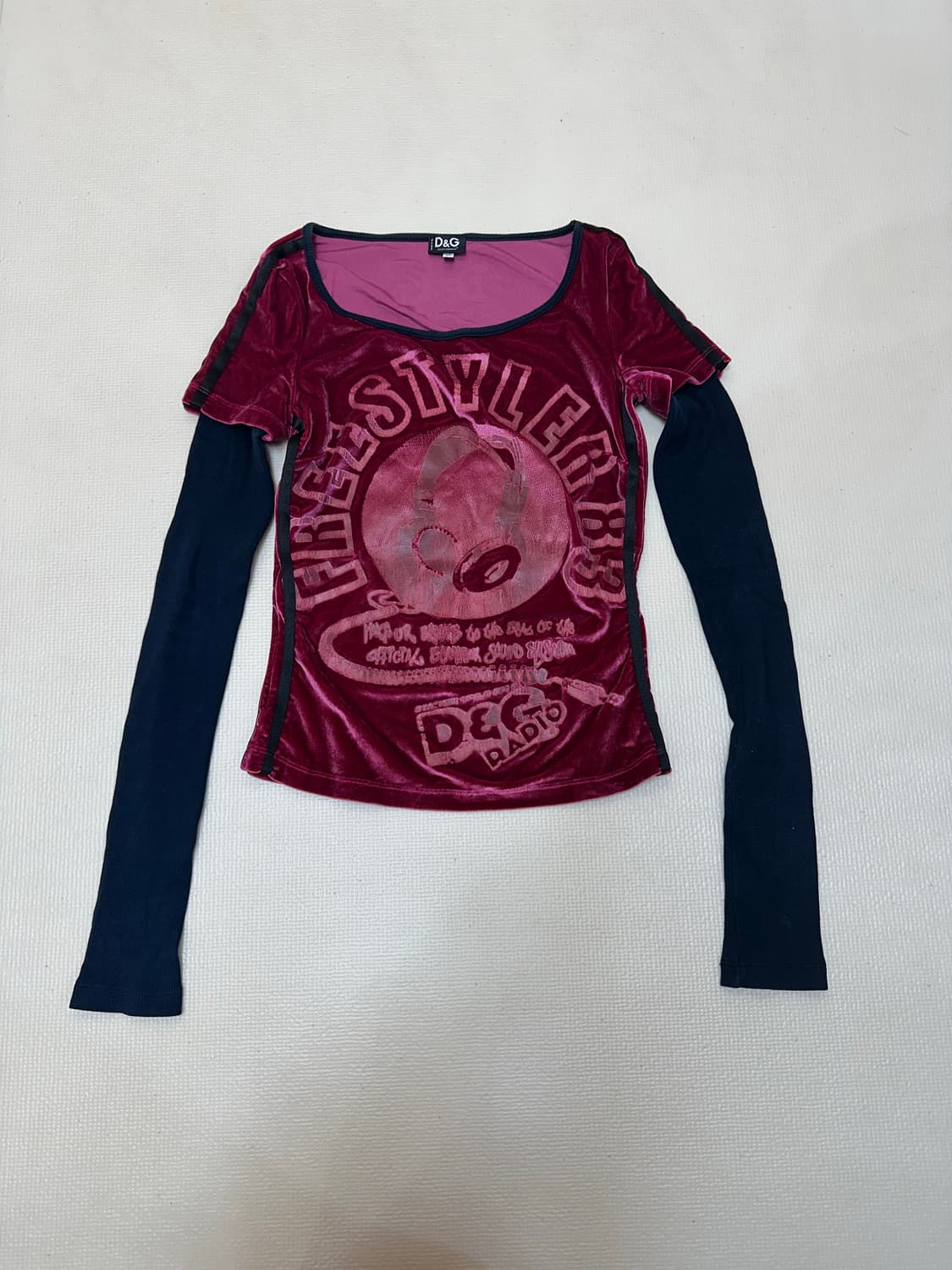 돌체엔 가바나 벨벳 y2k 탑 상품이미지1