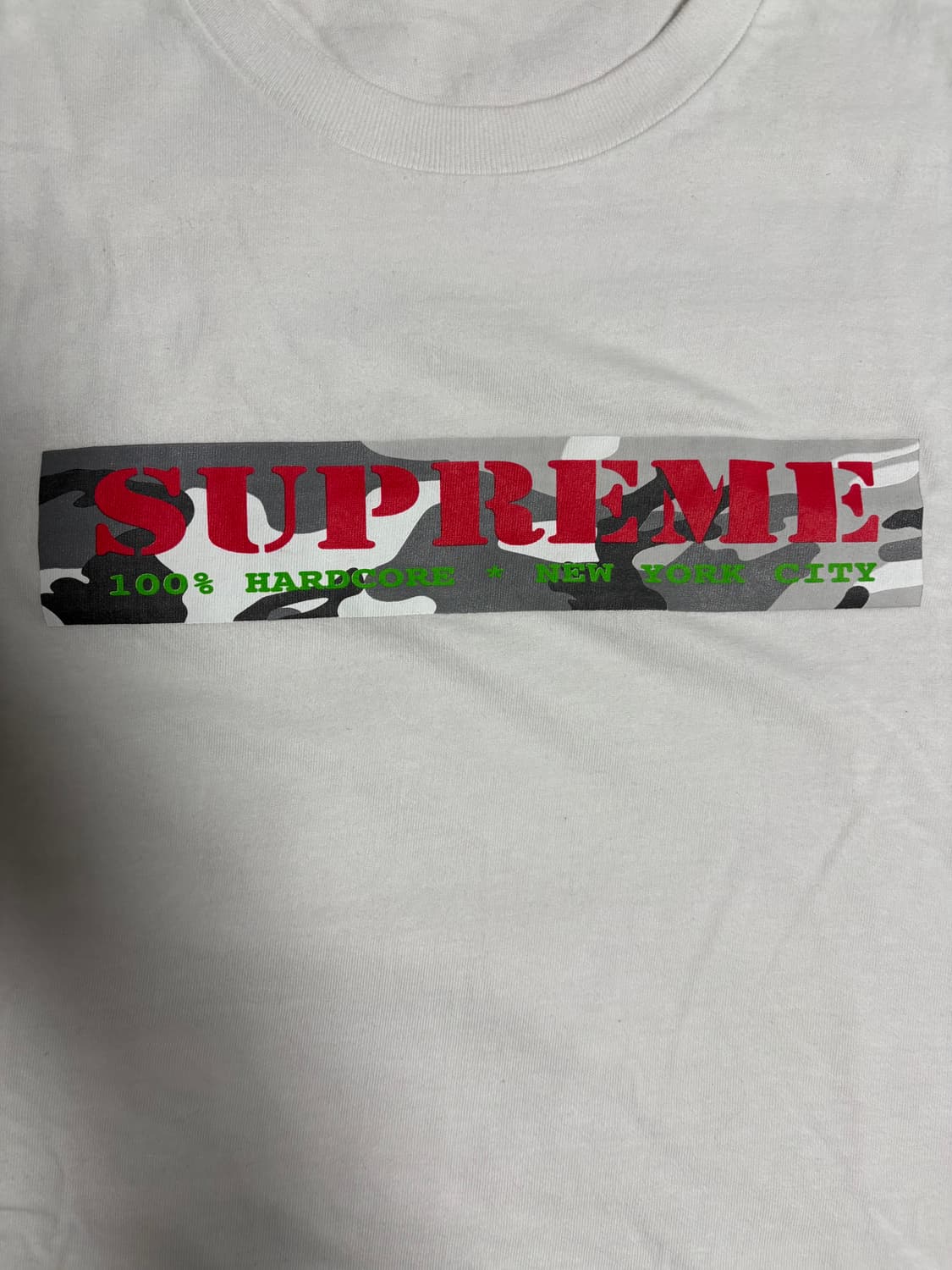 슈프림 하드코어 화이트 L 상품이미지1