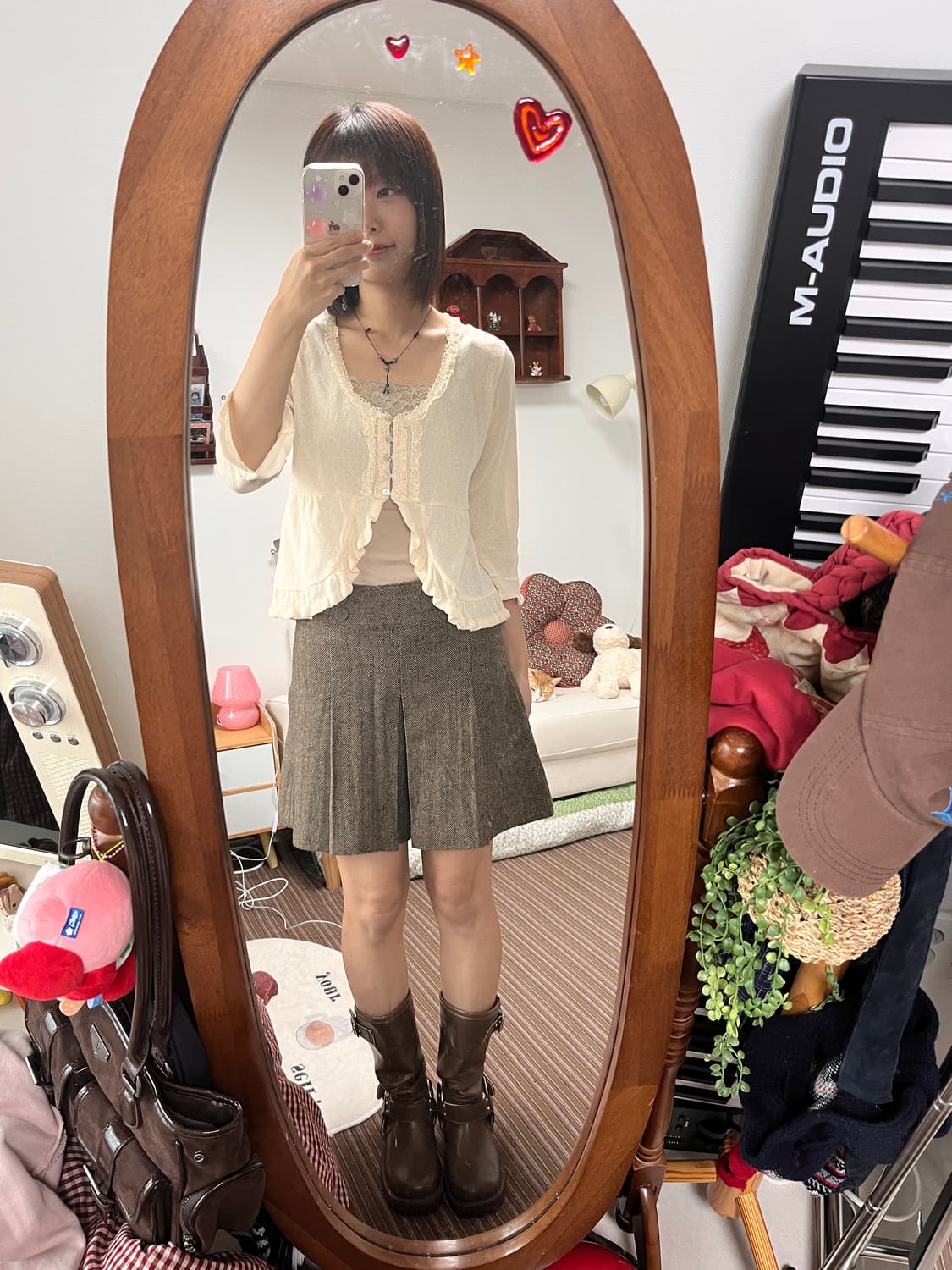 브라운 빈티지 치마바지  상품이미지2