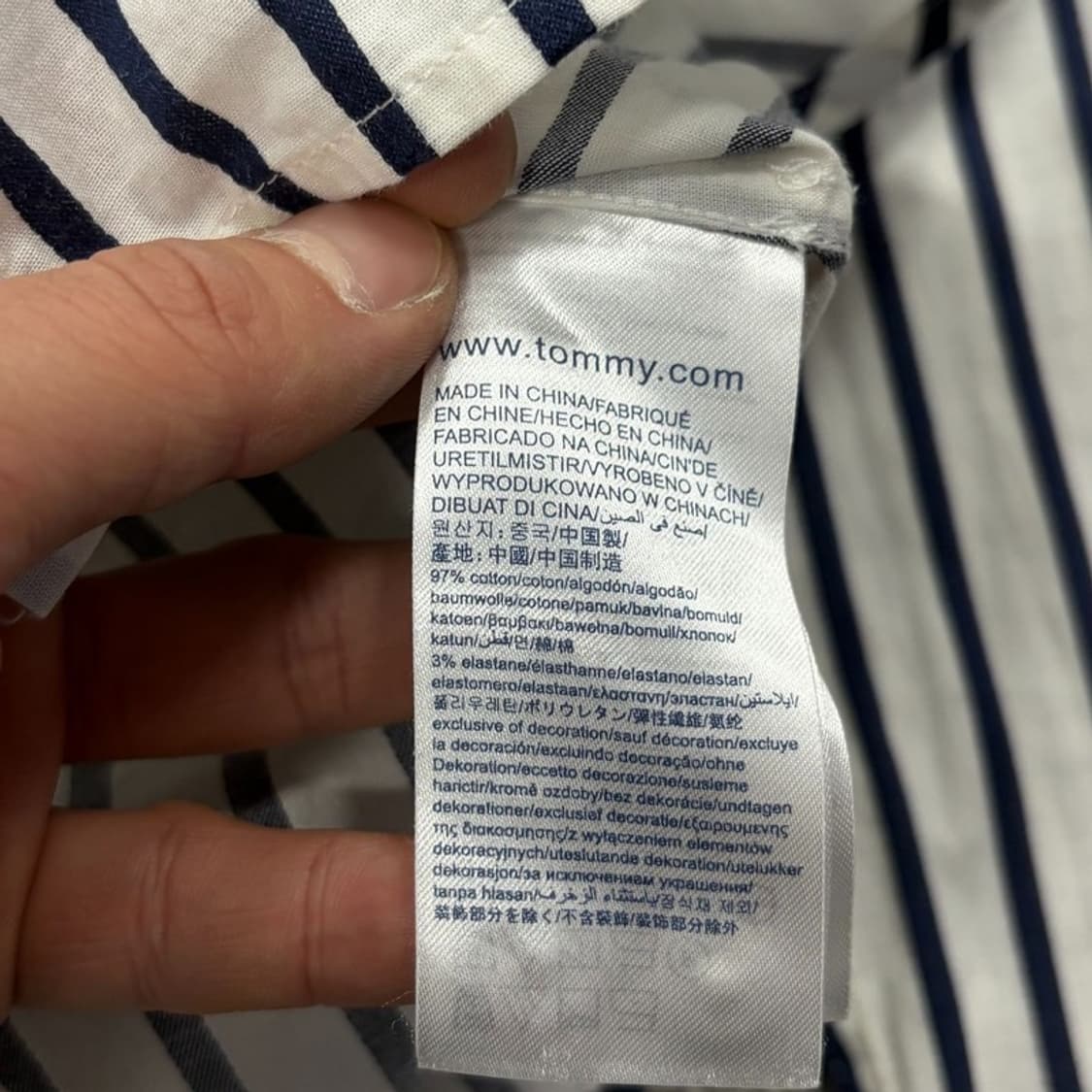 타미힐피거 스트라이프 셔츠 v2732 상품이미지7