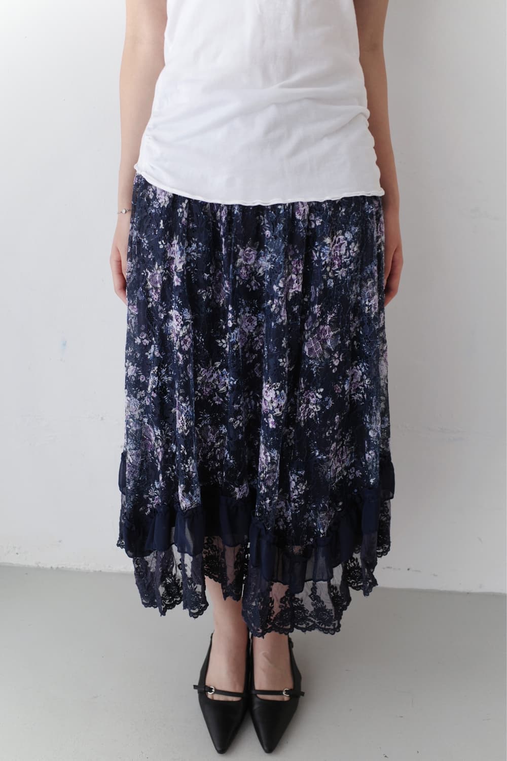 axes femme) flower skirt  상품이미지5