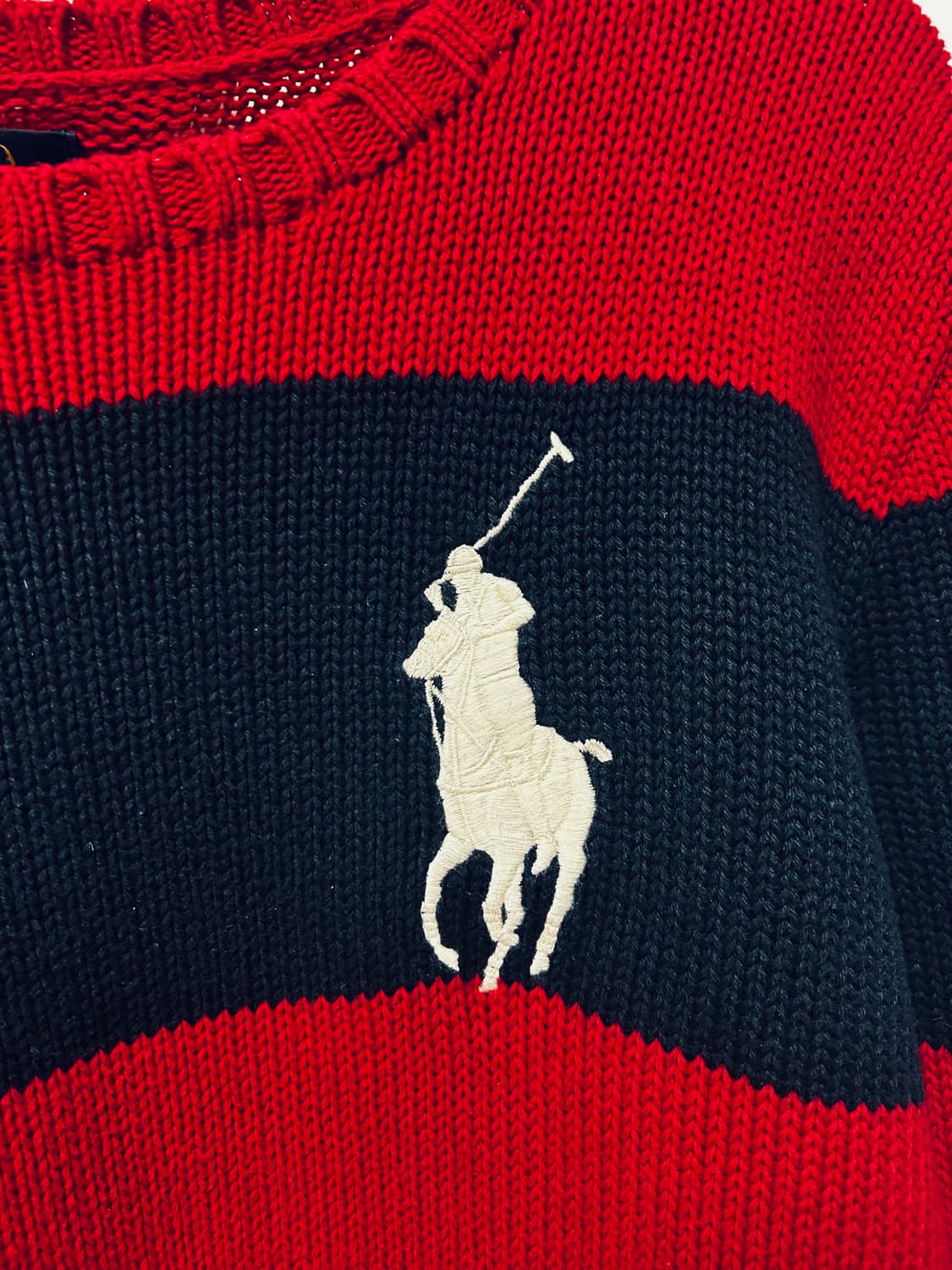폴로 빅포니 레드 니트 상품이미지3