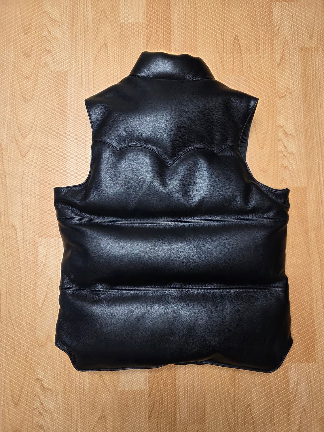 리얼시몬스 가죽 패딩 조끼 (L) 상품이미지3