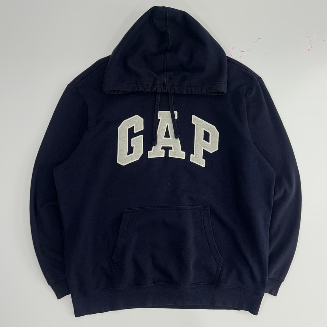 GAP 갭 그레이 로고 네이비 후드티 상품이미지3